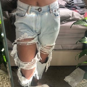 One teaspoon super baggies  distressed jeans